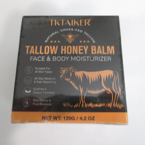Beef Tallow Honey Balm Moisturizer Hydrating with Raw Honey & Beeswax BRAND NEW - Picture 3 of 8